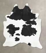 Black and White XX-Large Brazilian Cowhide Rug 8'5"H x 6'6"W #B12848 by Hudson Hides