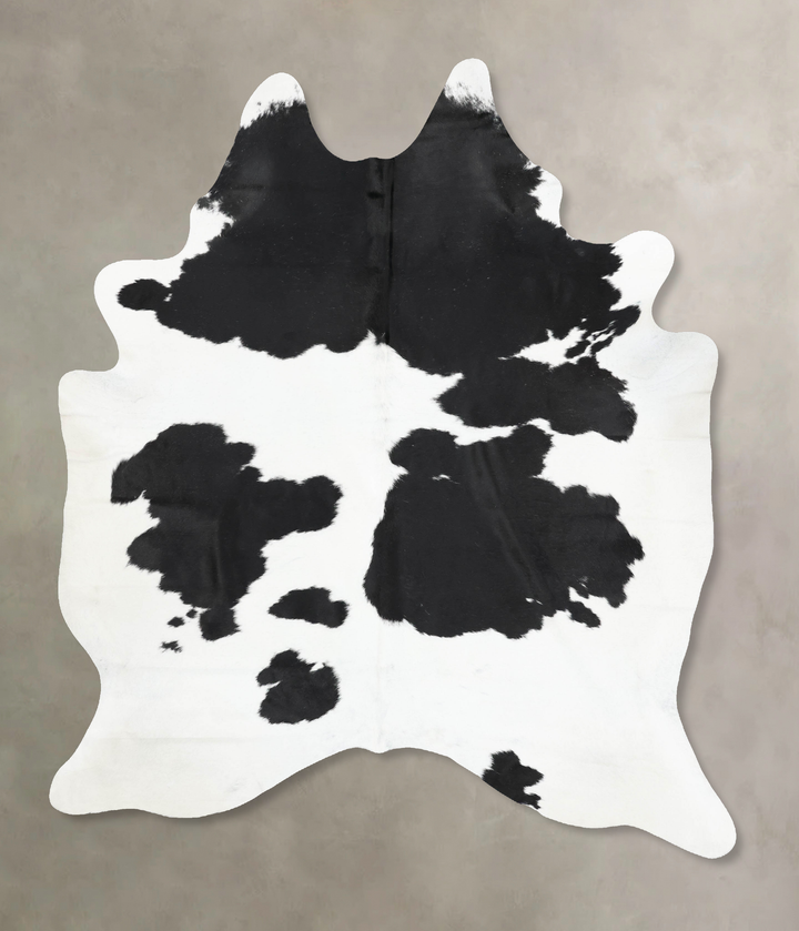 Black and White XX-Large Brazilian Cowhide Rug 8'5"H x 6'6"W #B12848 by Hudson Hides