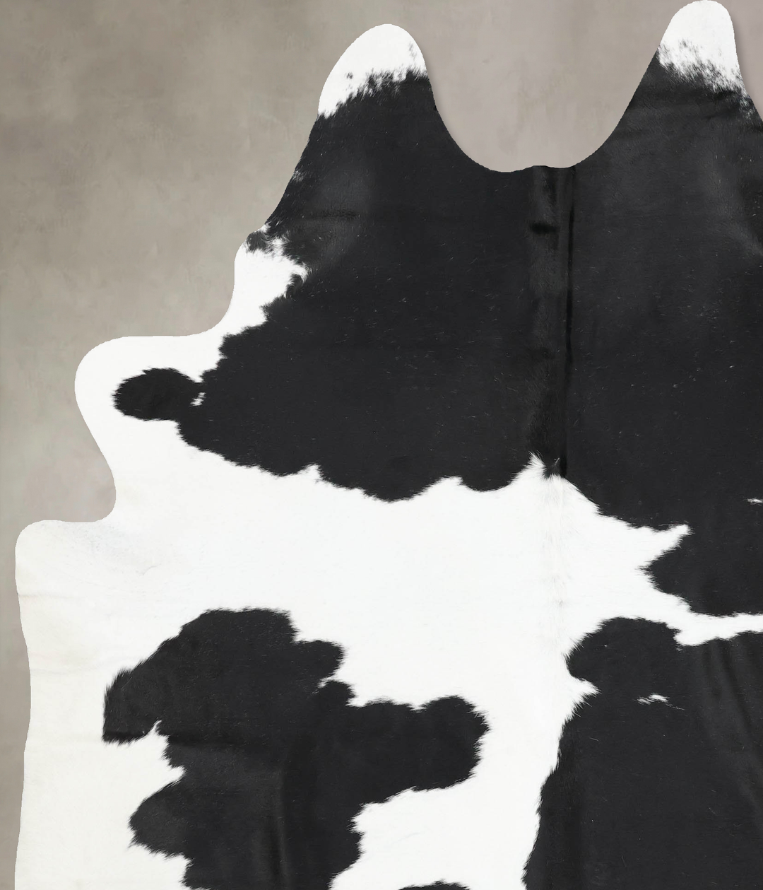Black and White XX-Large Brazilian Cowhide Rug 8'5"H x 6'6"W #B12848 b