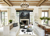 Black and White XX-Large Brazilian Cowhide Rug 8'5"H x 6'6"W #B12848 by Hudson Hides