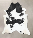Black and White XX-Large Brazilian Cowhide Rug 8'7"H x 7'3"W #B12853 by Hudson Hides