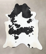 Black and White XX-Large Brazilian Cowhide Rug 8'7"H x 7'3"W #B12853 by Hudson Hides