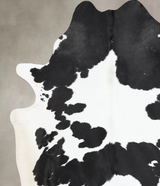 Black and White XX-Large Brazilian Cowhide Rug 8'7"H x 7'3"W #B12853 by Hudson Hides