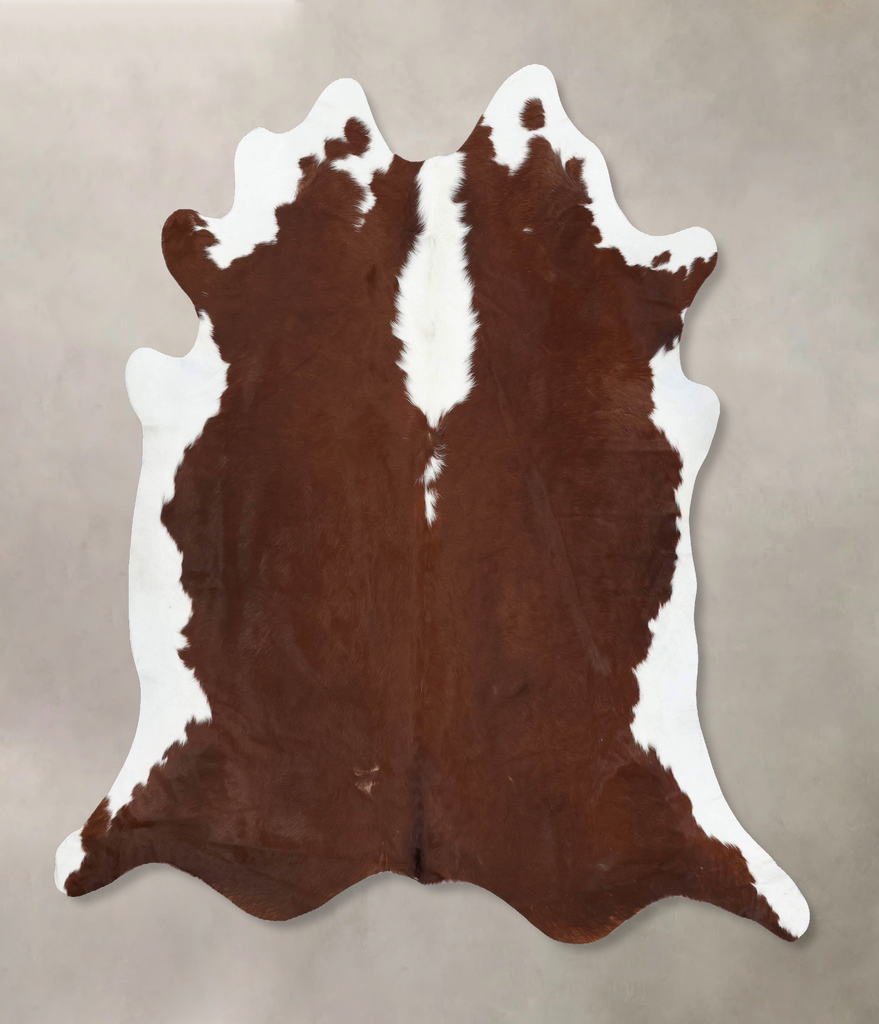 Hereford XX-Large Brazilian Cowhide Rug 7'2"H x 7'4"W #B12863 by Hudson Hides