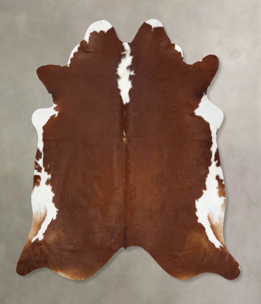 Hereford XX-Large Brazilian Cowhide Rug 7'10"H x 7'9"W #B12864 by Hudson Hides
