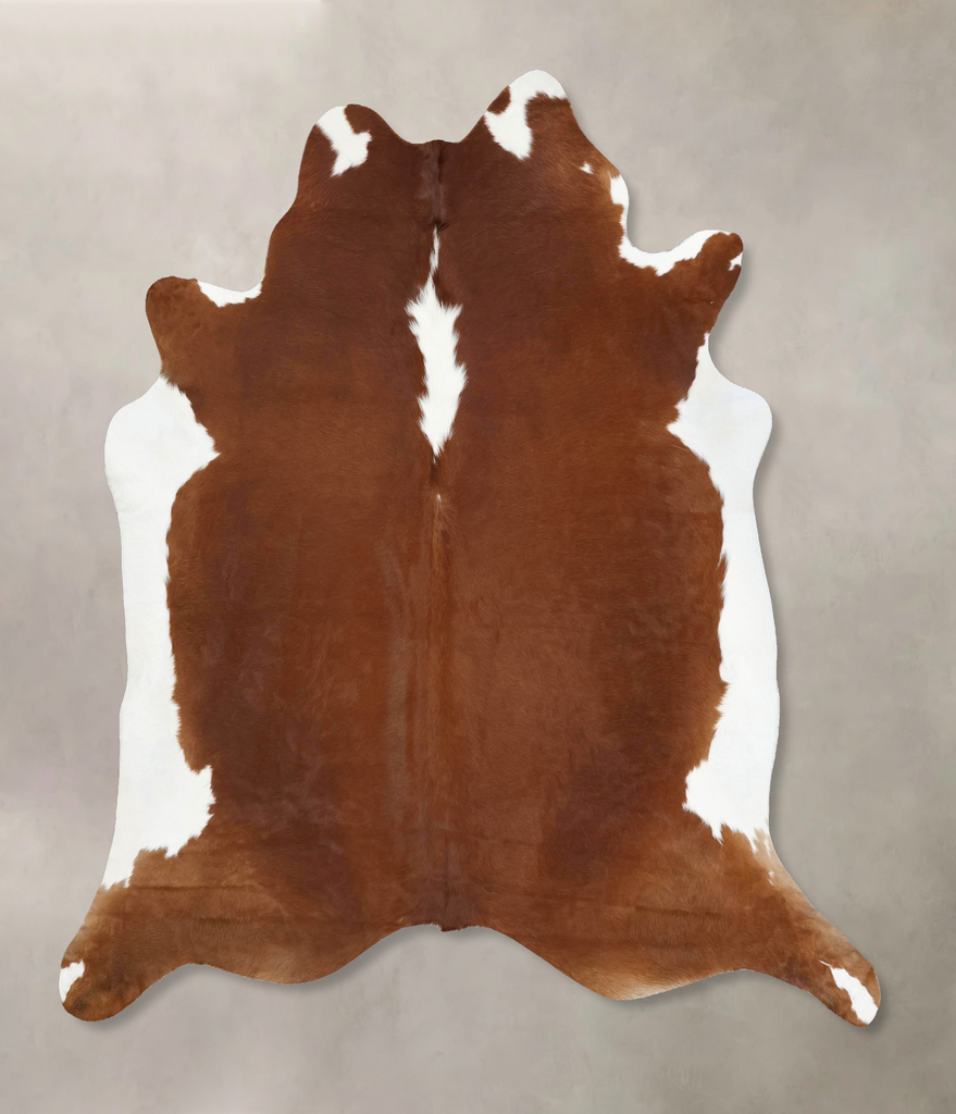 Hereford XX-Large Brazilian Cowhide Rug 7'11"H x 7'9"W #B12871 by Hudson Hides