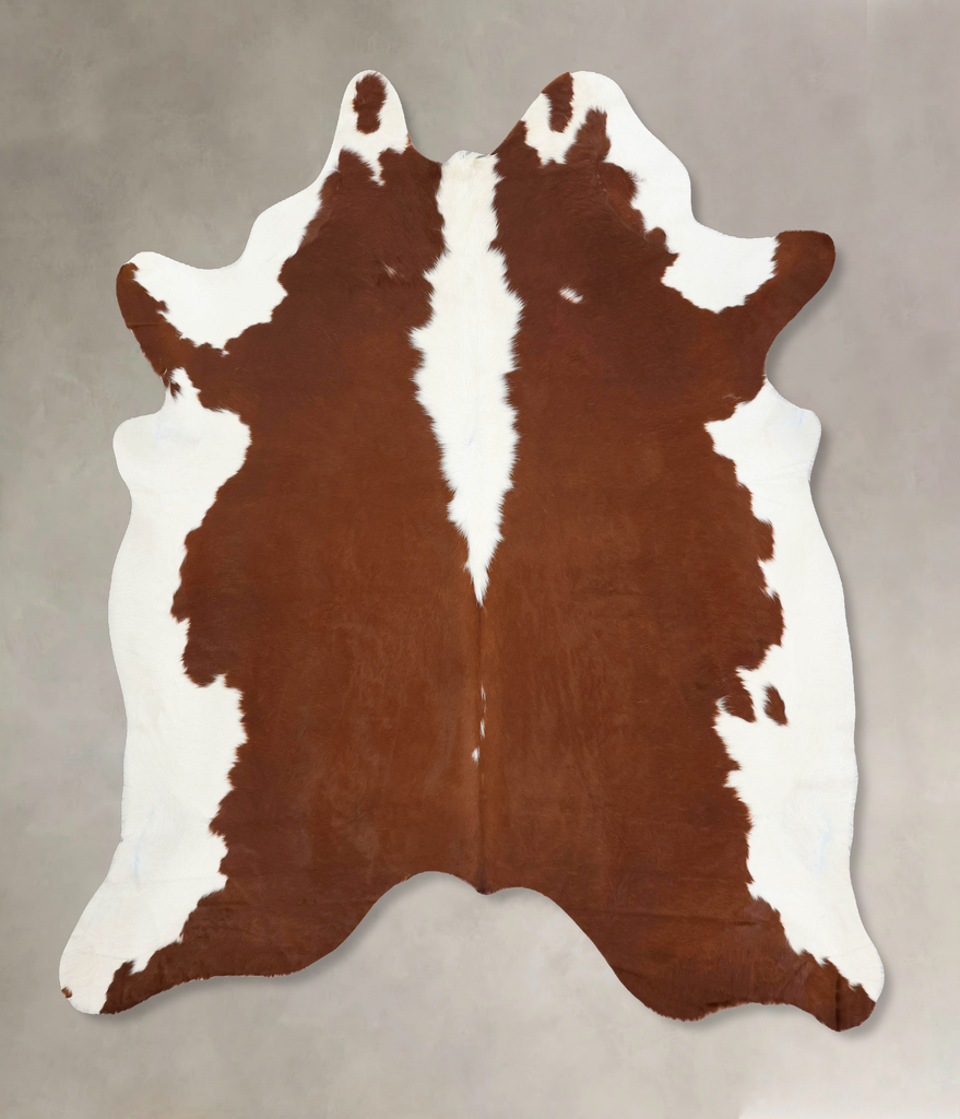 Hereford XX-Large Brazilian Cowhide Rug 7'9"H x 7'0"W #B12872 by Hudson Hides
