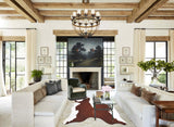 Hereford XX-Large Brazilian Cowhide Rug 7'9"H x 7'0"W #B12872 by Hudson Hides
