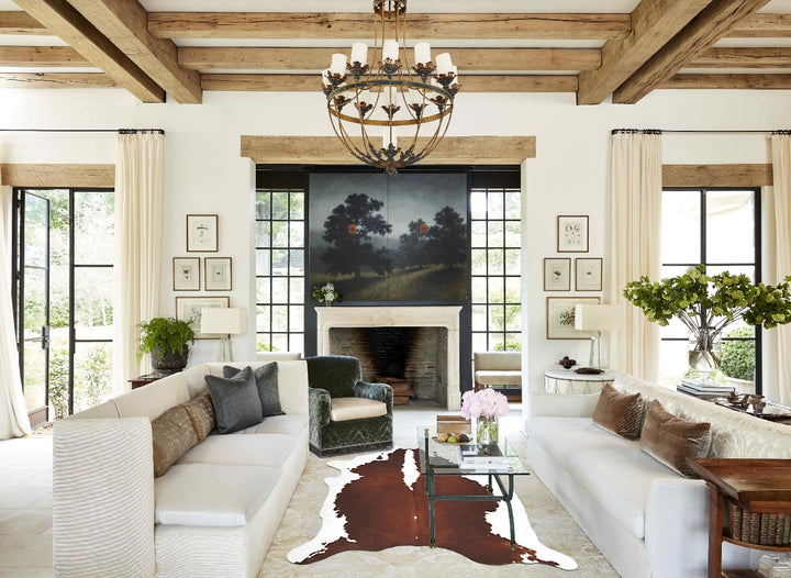 Hereford XX-Large Brazilian Cowhide Rug 8'3"H x 6'3"W #B12875 by Hudson Hides