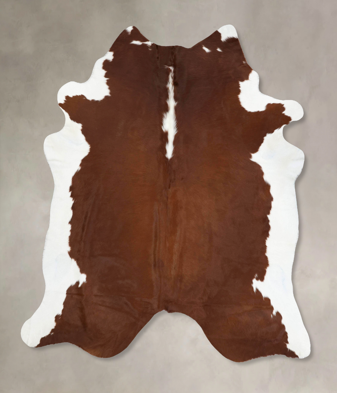 Hereford XX-Large Brazilian Cowhide Rug 7'10"H x 7'1"W #B12876 by Huds