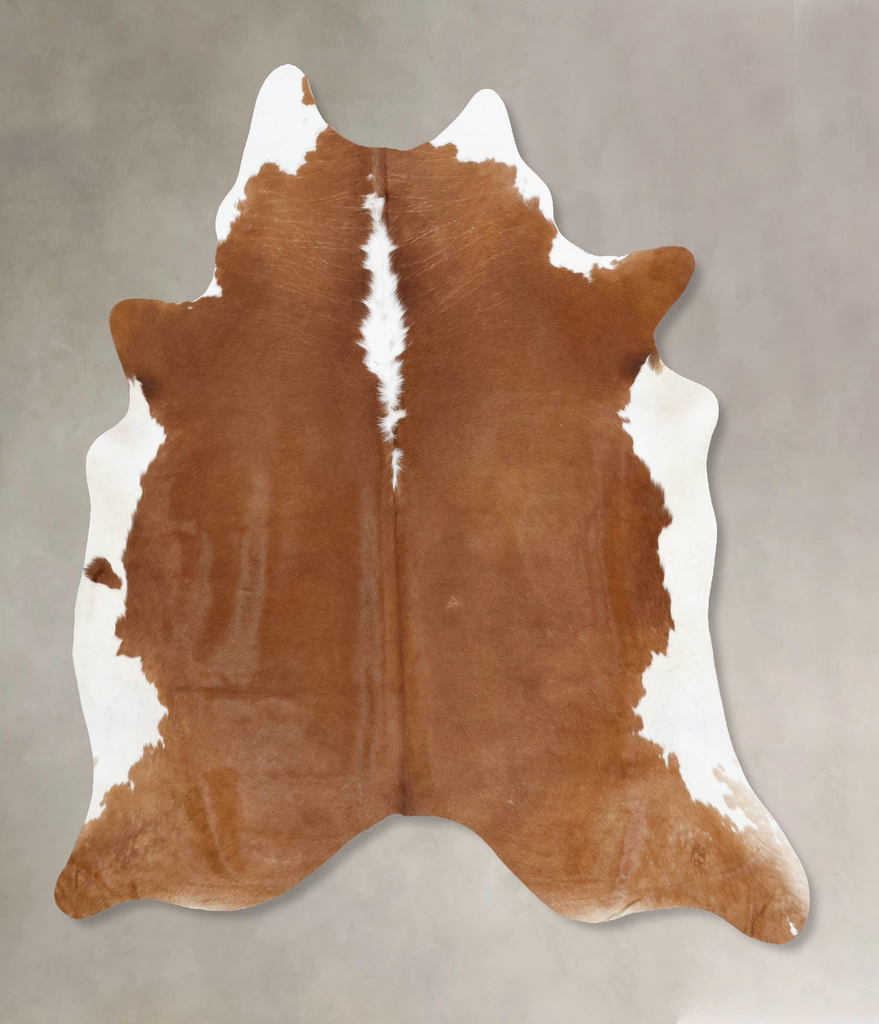Hereford X-Large Brazilian Cowhide Rug 7'6"H x 6'4"W #B12880 by Hudson Hides
