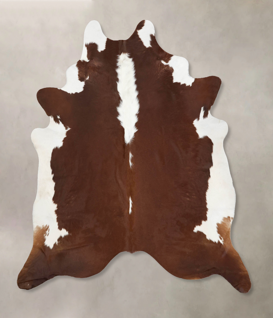 Hereford XX-Large Brazilian Cowhide Rug 7'10"H x 7'4"W #B12882 by Hudson Hides