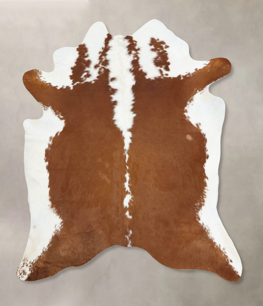 Hereford XX-Large Brazilian Cowhide Rug 7'11"H x 6'11"W #B12883 by Hudson Hides