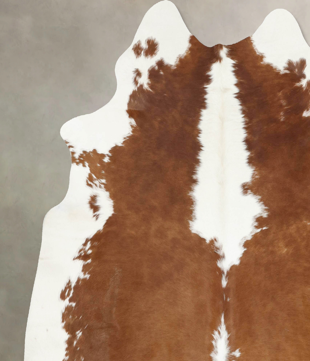 Brown and White XX-Large Brazilian Cowhide Rug 7'7"H x 6'8"W #B12884 b