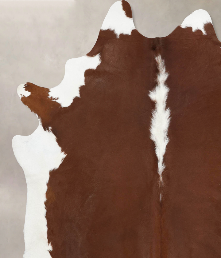 Hereford XX-Large Brazilian Cowhide Rug 8'0"H x 7'2"W #B12886 by Hudson Hides