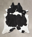 Black and White XX-Large Brazilian Cowhide Rug 8'5"H x 6'5"W #B12887 by Hudson Hides