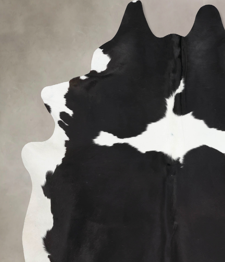 Black and White XX-Large Brazilian Cowhide Rug 8'5"H x 6'5"W #B12887 by Hudson Hides