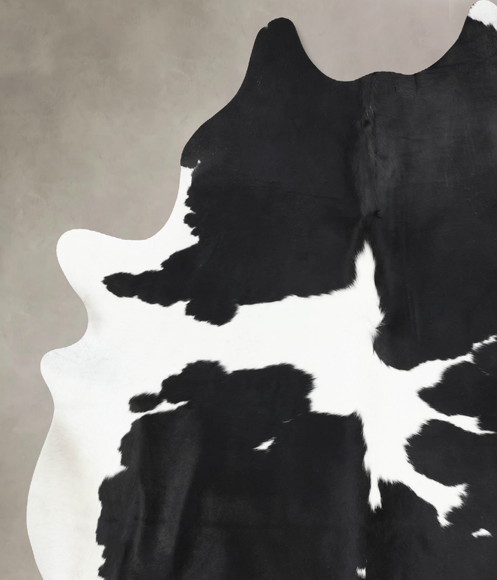 Black and White XX-Large Brazilian Cowhide Rug 8'10"H x 6'11"W #B12888 by Hudson Hides