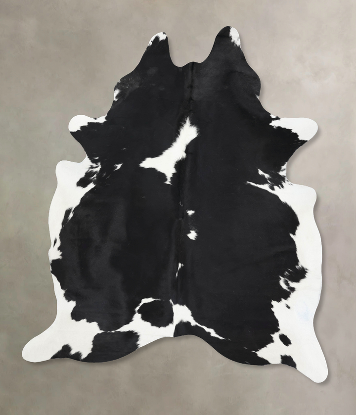 Black and White XX-Large Brazilian Cowhide Rug 8'9"H x 6'8"W #B12889 by Hudson Hides