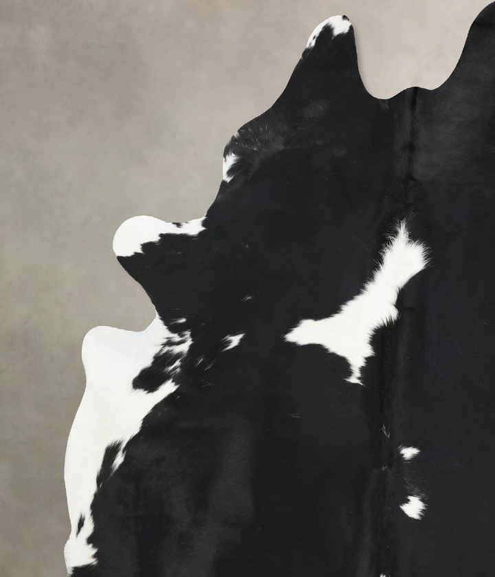 Black and White XX-Large Brazilian Cowhide Rug 8'9"H x 6'8"W #B12889 by Hudson Hides