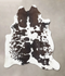 Chocolate and White X-Large Brazilian Cowhide Rug 7'7