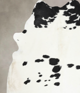Black and White XX-Large Brazilian Cowhide Rug 8'7"H x 7'3"W #B12892 by Hudson Hides