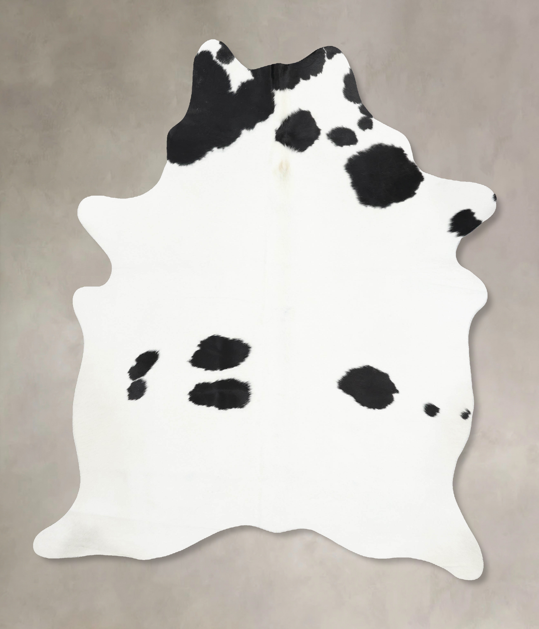 Black and White X-Large Brazilian Cowhide Rug 7'10"H x 5'11"W #B12894 