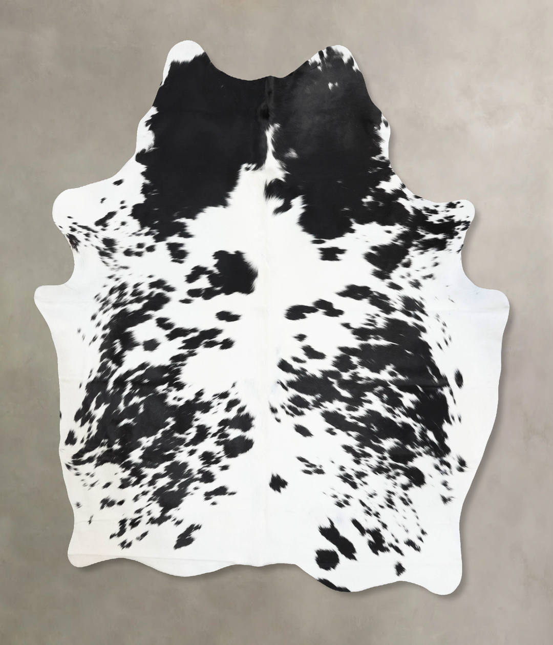 Black and White XX-Large Brazilian Cowhide Rug 8'1"H x 6'7"W #B12896 b