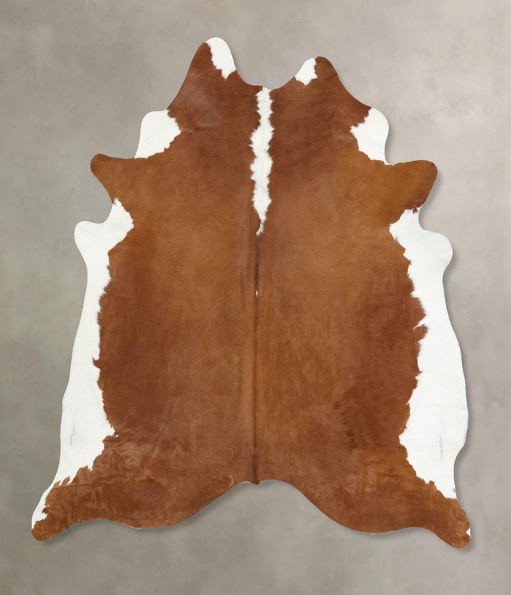Hereford XX-Large Brazilian Cowhide Rug 7'9"H x 6'11"W #B12897 by Hudson Hides