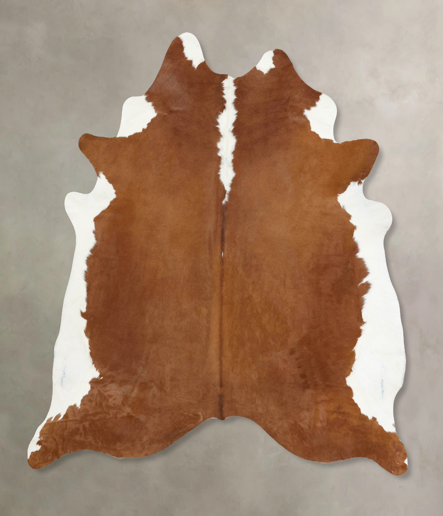 Hereford XX-Large Brazilian Cowhide Rug 7'9"H x 6'11"W #B12897 by Hudson Hides