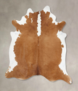Hereford XX-Large Brazilian Cowhide Rug 8'2"H x 7'1"W #B12898 by Hudson Hides