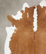 Hereford XX-Large Brazilian Cowhide Rug 8'2"H x 7'1"W #B12898 by Hudson Hides