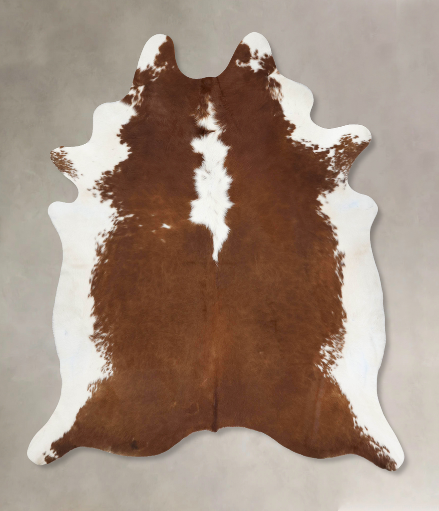 Hereford XX-Large Brazilian Cowhide Rug 8'9"H x 7'6"W #B12899 by Hudson Hides
