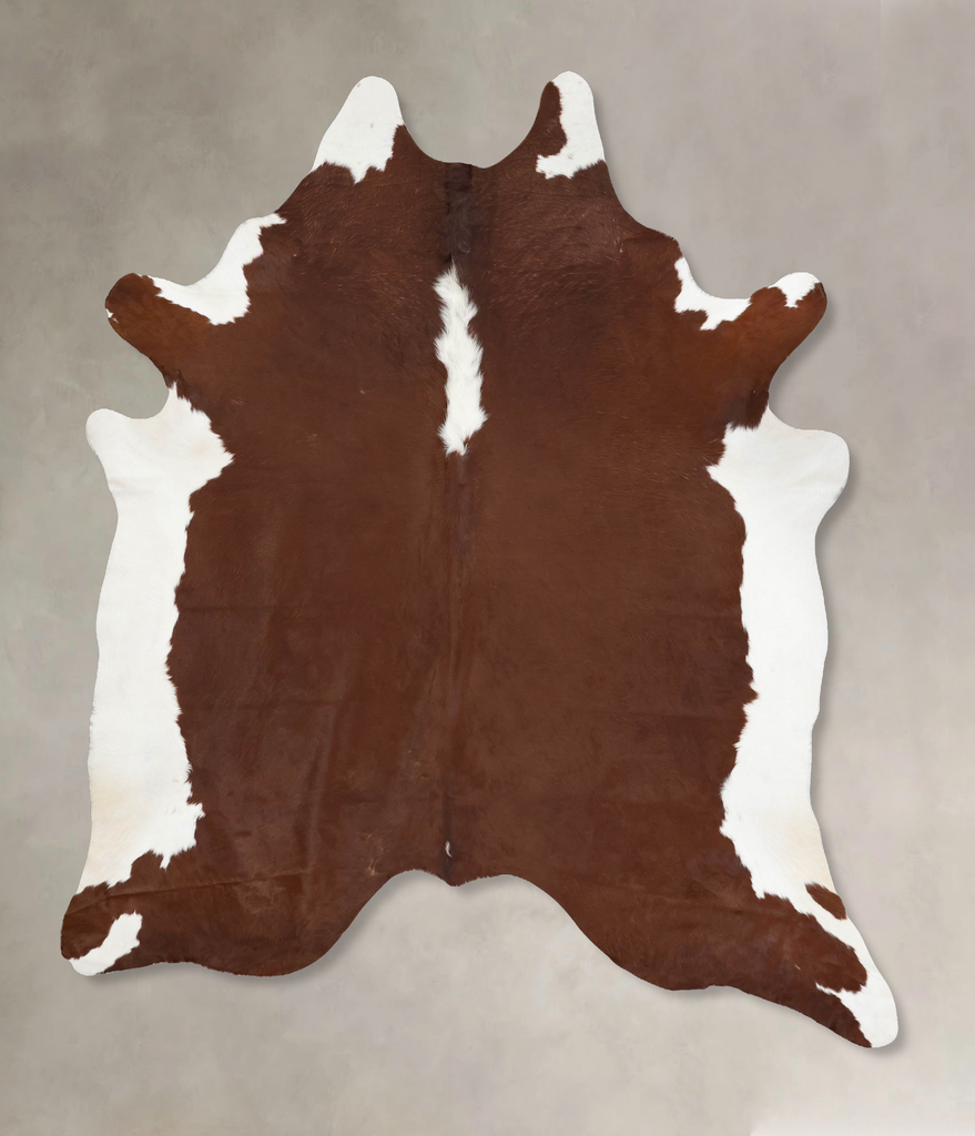 Hereford XX-Large Brazilian Cowhide Rug 9'1"H x 7'4"W #B12900 by Hudson Hides