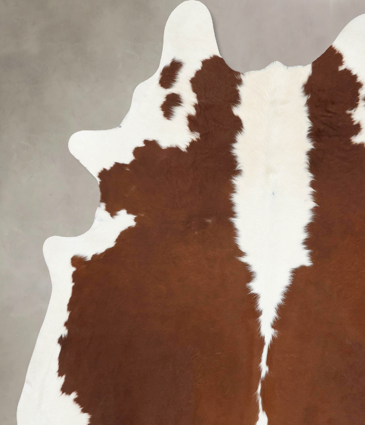 Hereford XX-Large Brazilian Cowhide Rug 8'3"H x 7'1"W #B12902 by Hudson Hides