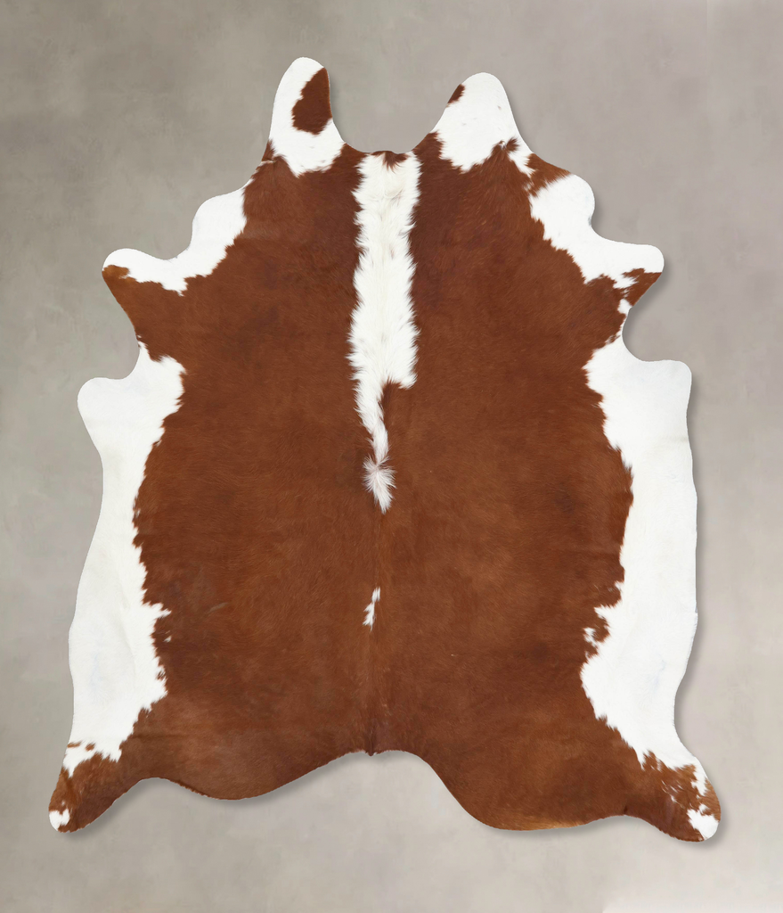 Hereford XX-Large Brazilian Cowhide Rug 8'2"H x 6'9"W #B12903 by Hudson Hides