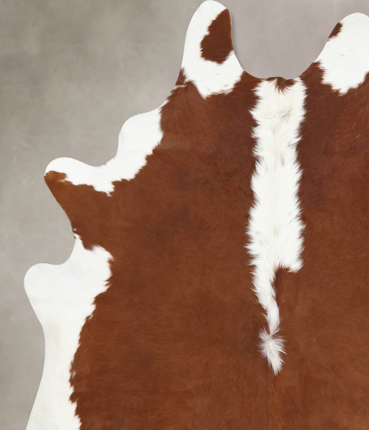 Hereford XX-Large Brazilian Cowhide Rug 8'2"H x 6'9"W #B12903 by Hudson Hides