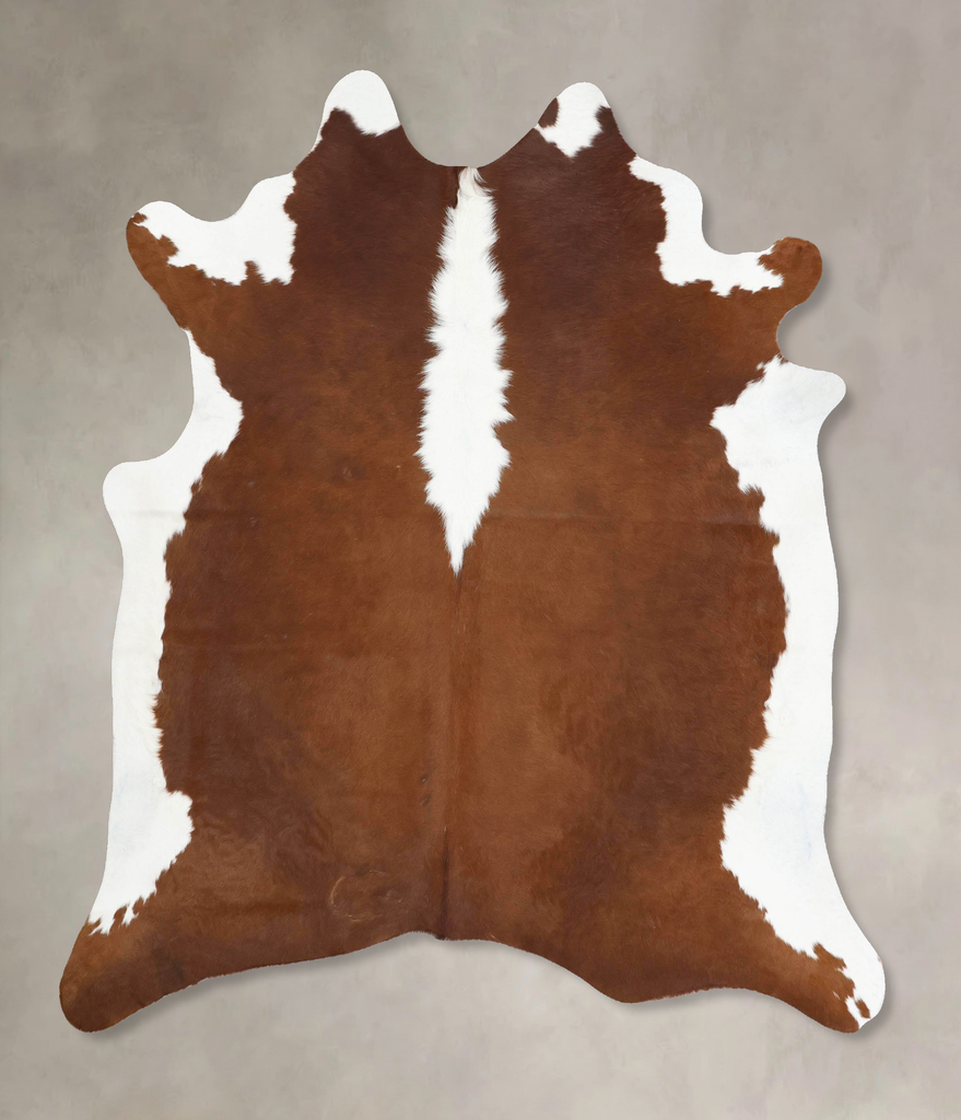 Hereford X-Large Brazilian Cowhide Rug 7'5"H x 6'3"W #B12904 by Hudson Hides