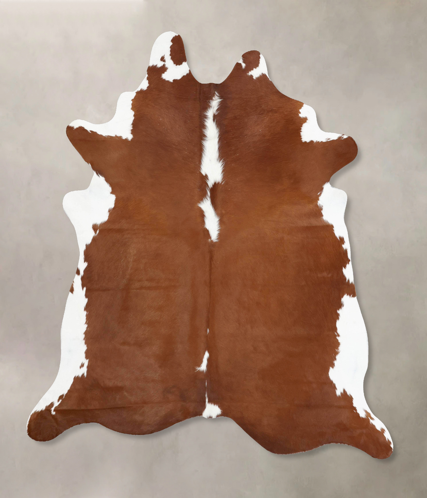 Hereford XX-Large Brazilian Cowhide Rug 8'2"H x 6'8"W #B12905 by Hudson Hides
