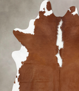 Hereford XX-Large Brazilian Cowhide Rug 8'2"H x 6'8"W #B12905 by Hudson Hides