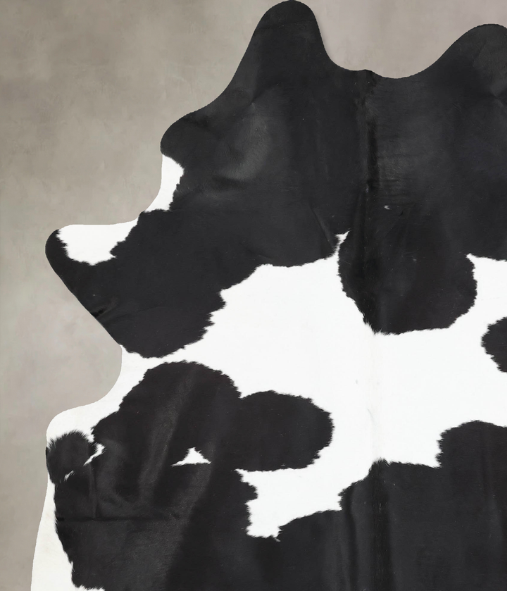 Black and White XX-Large Brazilian Cowhide Rug 8'6"H x 6'8"W #B12907 by Hudson Hides