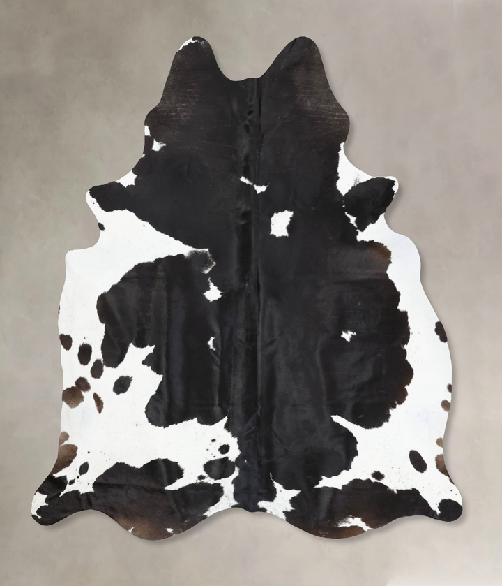 Black and White XX-Large Brazilian Cowhide Rug 8'8"H x 7'3"W #B12910 by Hudson Hides