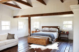 Brown and White XX-Large Brazilian Cowhide Rug 8'2"H x 6'10"W #B12917 by Hudson Hides