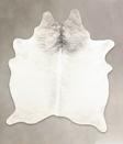 Grey Brindle X-Large Brazilian Cowhide Rug 7'1"H x 6'1"W #B1292 by Hudson Hides