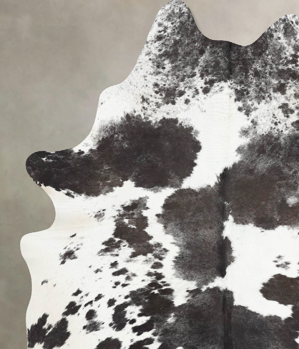 Black and White XX-Large Brazilian Cowhide Rug 8'1"H x 6'5"W #B12938 by Hudson Hides