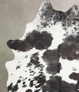 Black and White XX-Large Brazilian Cowhide Rug 8'1"H x 6'5"W #B12938 by Hudson Hides