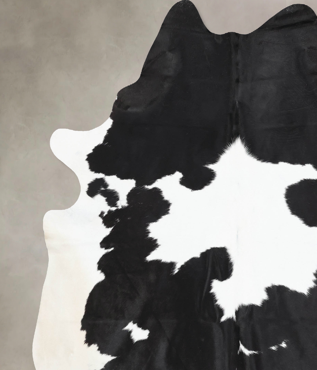 Black and White XX-Large Brazilian Cowhide Rug 8'4"H x 7'3"W #B12940 b