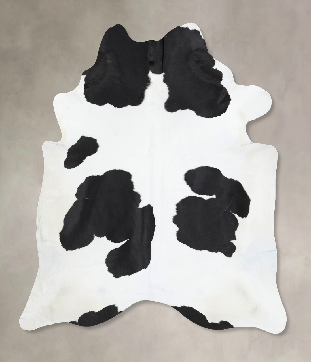 Black and White XX-Large Brazilian Cowhide Rug 7'10"H x 6'8"W #B12942 