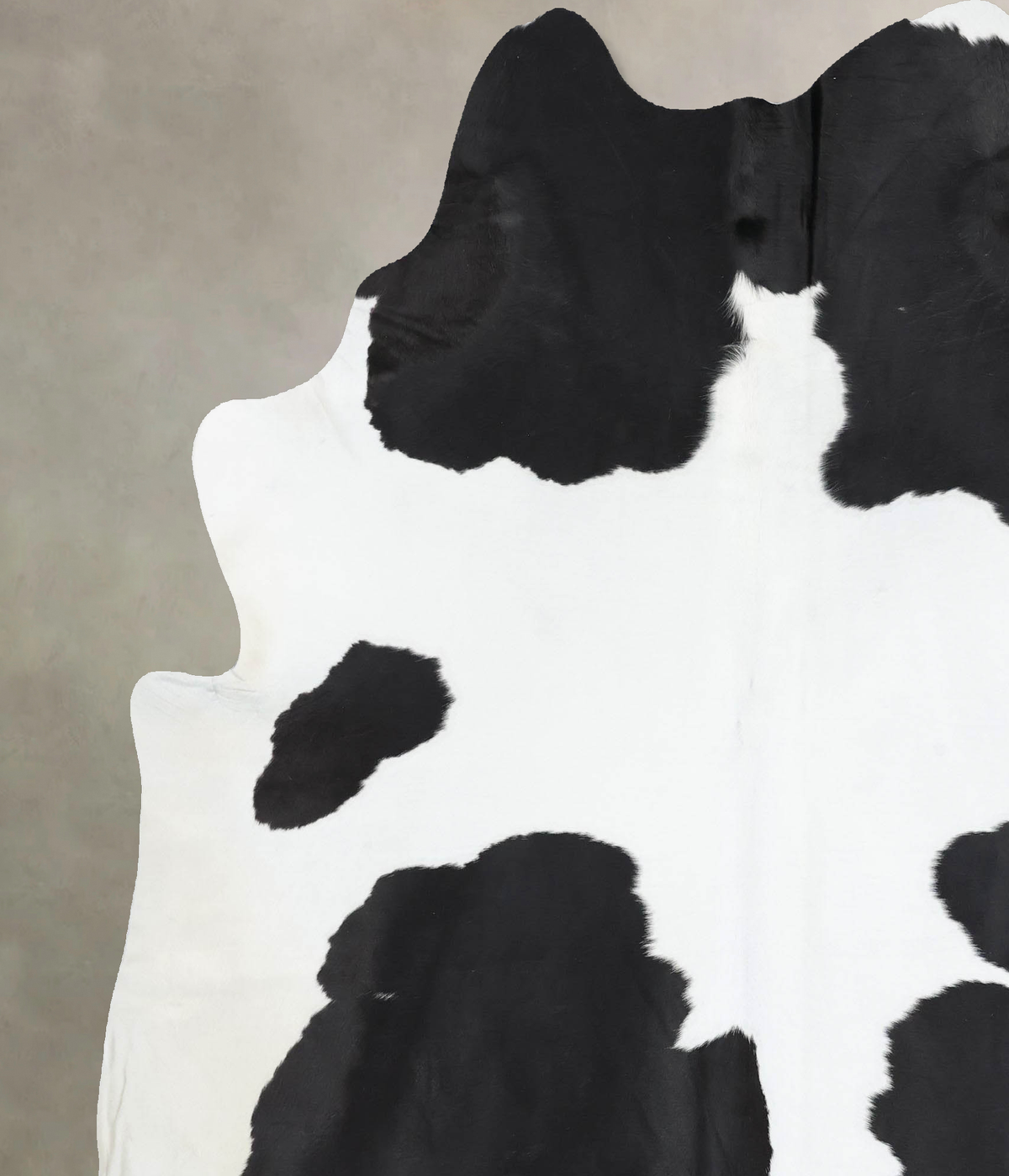 Black and White XX-Large Brazilian Cowhide Rug 7'10"H x 6'8"W #B12942 by Hudson Hides