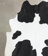 Black and White XX-Large Brazilian Cowhide Rug 7'10"H x 6'8"W #B12942 by Hudson Hides